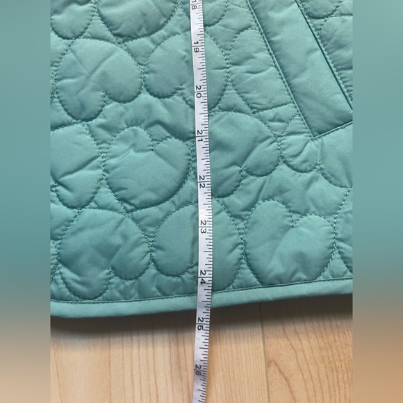 J. Crew Factory Lightweight Quilted Heart Jacket Soft Green M - Picture 13 of 14